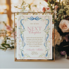 Fancy Bloemen Afstudeerceremonie Volgend Hoofdstuk Poster