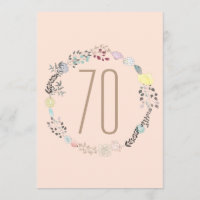 Fancy bloemen en diamanten 70e verjaardag