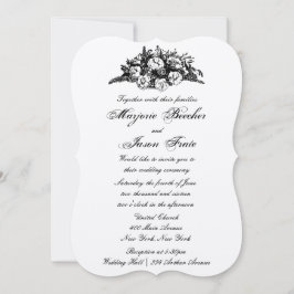 Fancy  Bloemen Weddenschap Black Kaart