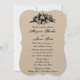Fancy  Bloemen Weddenschap Black Kaart