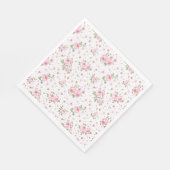 Fancy  bloemenservetten servet (Hoek)