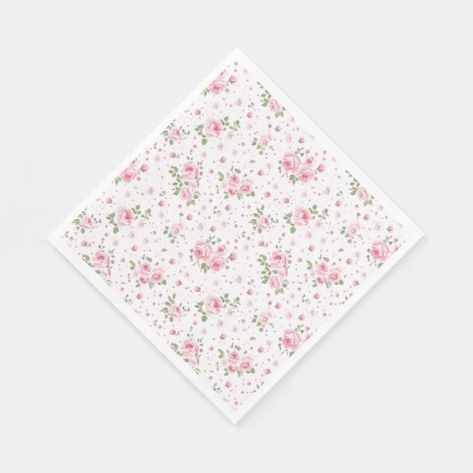 Fancy  bloemenservetten servet (Hoek)