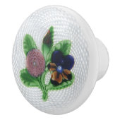 Fancy  Bloemig Roze Violet Keramische Knop (Rechts)