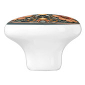 Fancy bloemige bij-utiful bij keramische knop (Zijkant)