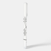 Fancy bloemige liefdeskalligrafie Case-Mate iPhone case (Achterkant / Rechts)