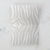 Fancy bloemkool en Zebra-kartonnen tekst Dank u Bedankkaart (Binnen)