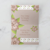 Fancy bloemontwerp kaart (Binnen)