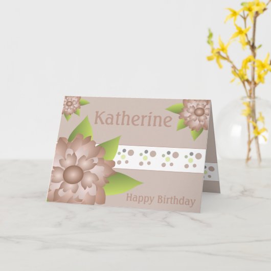 Fancy bloemontwerp kaart (Gele Bloem)