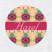 Fancy bloemstrijkijzer op designer labels (Design 1)