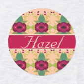 Fancy bloemstrijkijzer op designer labels (Design 2)