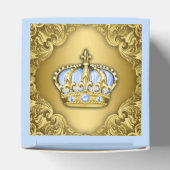 Fancy Blue en Gold Prince Bedankdoosjes (Bovenkant)