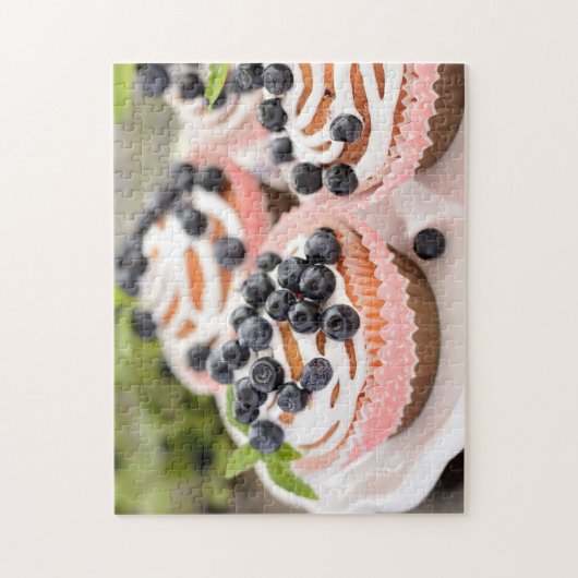 Fancy Blueberry Muffins Legpuzzel (Verticaal)