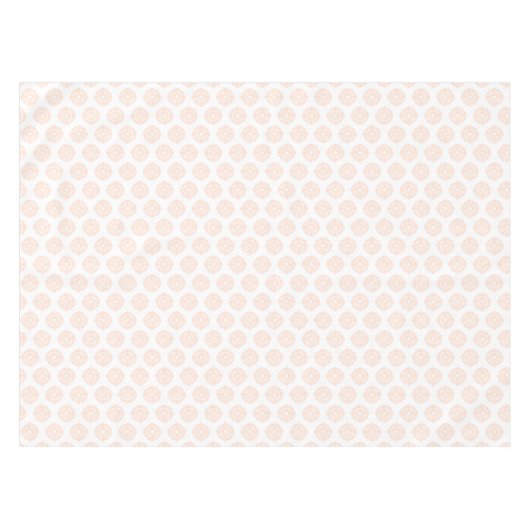 Fancy Blush Peach Patroon Tablekleed Tafelkleed (Voorkant (Horizontaal))