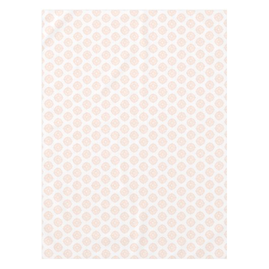 Fancy Blush Peach Patroon Tablekleed Tafelkleed (Voorkant)