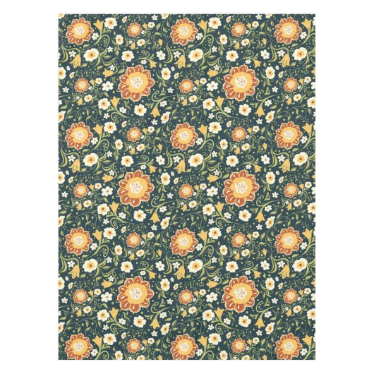 Fancy Boho Flowers Tafelkleed (Voorkant)