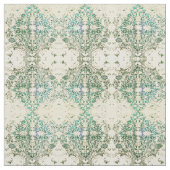 Fancy Boho  groen blok Bohemian Fabric Stof (Swatch)