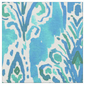 Fancy Bold Boho Chic Ikat Waterverf Stof (Close Up)