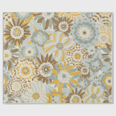 Fancy Bold Flowers Cadeaupapier (Vlak)