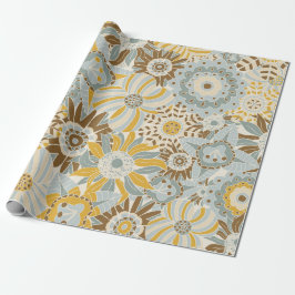 Fancy Bold Flowers Cadeaupapier