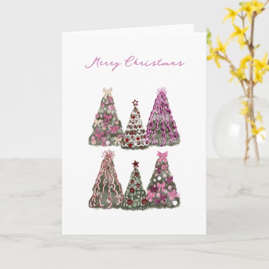 Fancy bomen kaart (Gele Bloem)