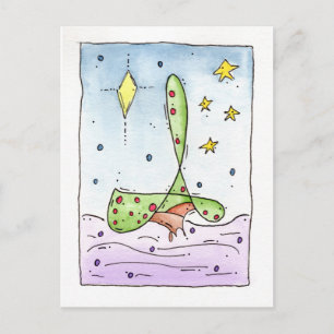 "Fancy boom" kerst Briefkaart