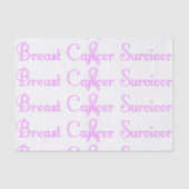 Fancy borstkanker Overleving Tissuepapier (Voorkant)