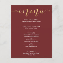 Fancy Bourgondië & Gouden Trouwmenu