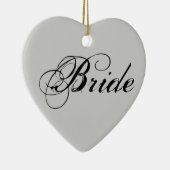 Fancy bride op grijs keramisch ornament (Rechts)