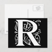 Fancy Brief R Briefkaart (Voorkant / Achterkant)