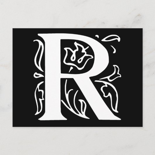 Fancy Brief R Briefkaart (Voorkant)