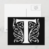 Fancy brief T Briefkaart (Voorkant / Achterkant)
