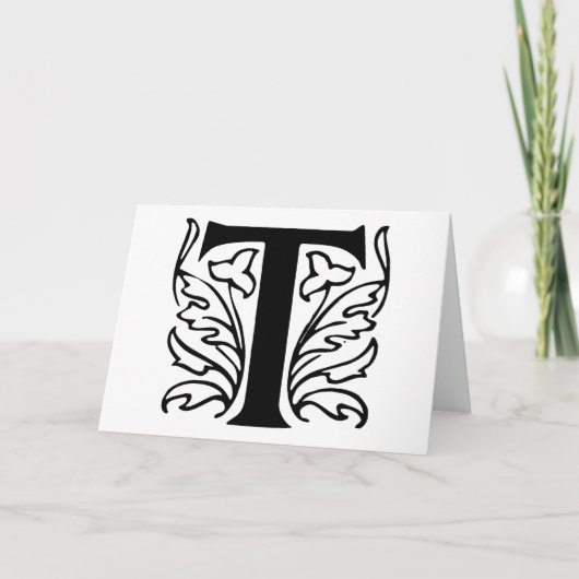 Fancy brief T Notitiekaartje (Voorkant)