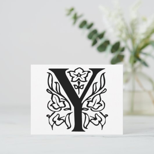 Fancy brief Y Briefkaart (Staand voorkant)