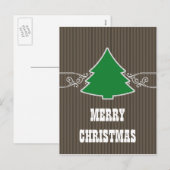 Fancy Briefkaart met kerstboomrondjes (Voorkant / Achterkant)