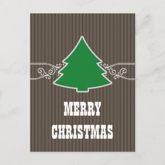 Fancy Briefkaart met kerstboomrondjes (Voorkant)