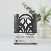 Fancy briefkaart voor onroerend goed van deur (Staand voorkant)