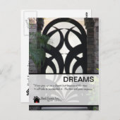 Fancy briefkaart voor onroerend goed van deur (Voorkant / Achterkant)