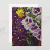 Fancy Broek Pansies Kleurrijke Bloemen Briefkaart (Voorkant / Achterkant)