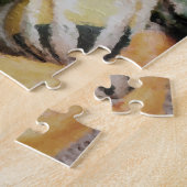 Fancy bronnen in de fotoverf van de Wicker Basket Legpuzzel (Zijkant)