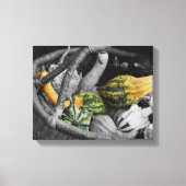 Fancy bronnen in warme mandje gedeeltelijke kleure canvas afdruk (Voorkant)