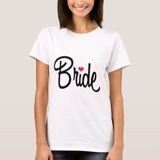 Fancy bruid huwelijksfeest t-shirt (Voorkant)