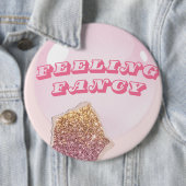 Fancy bruids partij badge ronde button 6,0 cm (In situ)