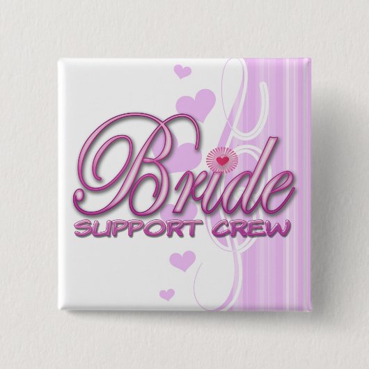 fancy bruidsschat voor bruidshybridale feest leuk vierkante button 5,1 cm (Voorkant)