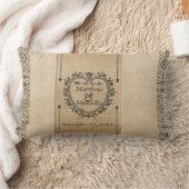 Fancy bruiloft Datum Aangepaste hartslag Kussen (Deken)