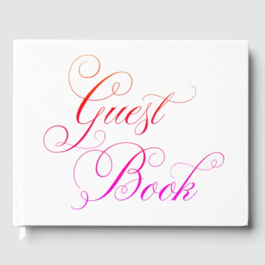 Fancy bruiloft gastenboek (Voorkant)