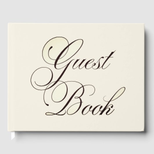 Fancy bruiloft gastenboek (Voorkant)