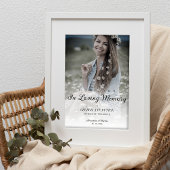 Fancy bruiloft Loving Memorial Reserved Seat Poster