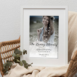 Fancy bruiloft Loving Memorial Reserved Seat Poster