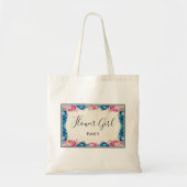 Fancy bruiloft voor roze en blauwe Lijst Tote Bag (Voorkant)