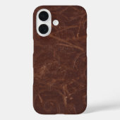 Fancy bruin kunstleder Case-Mate iPhone case (Achterkant)